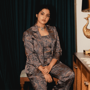 Jacquard Blazer Set
